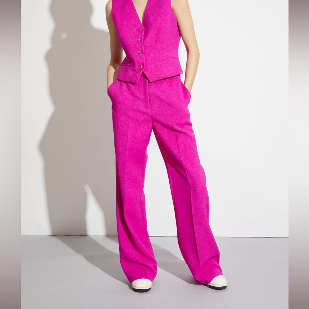 NWT Saint Art Tatum Mid-Rise Relaxed Fit Trousers